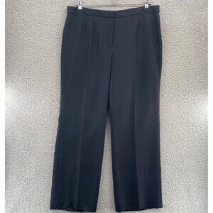 Le Suit Pants Womens 18 Plus Black Straight Everyday Office Career Work Casual